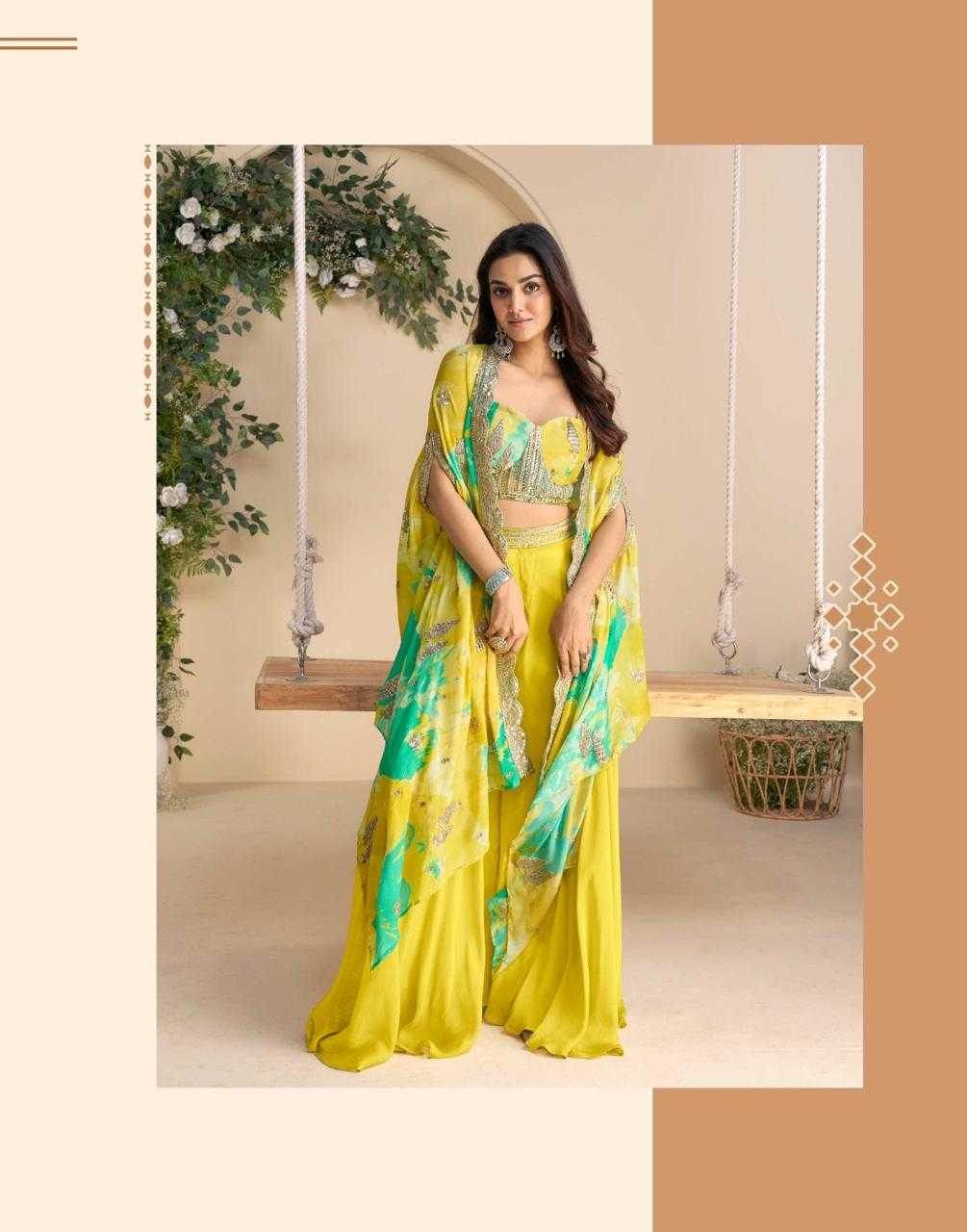 Chinon Silk Suit Embroidered Suits - MYLUXURY LANE ENTERPRISE
